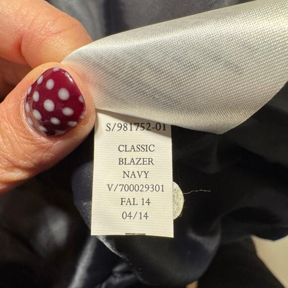 GAP Academy Denim Look Blazer Fully Lined Cute Classic Blazer - Picture 8 of 8